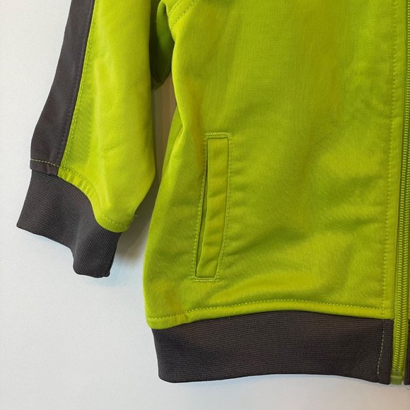 Jordan Baby Boys Size 18 Months Long Sleeve Full Zip Track Jacket Green Logo - Picture 4 of 13